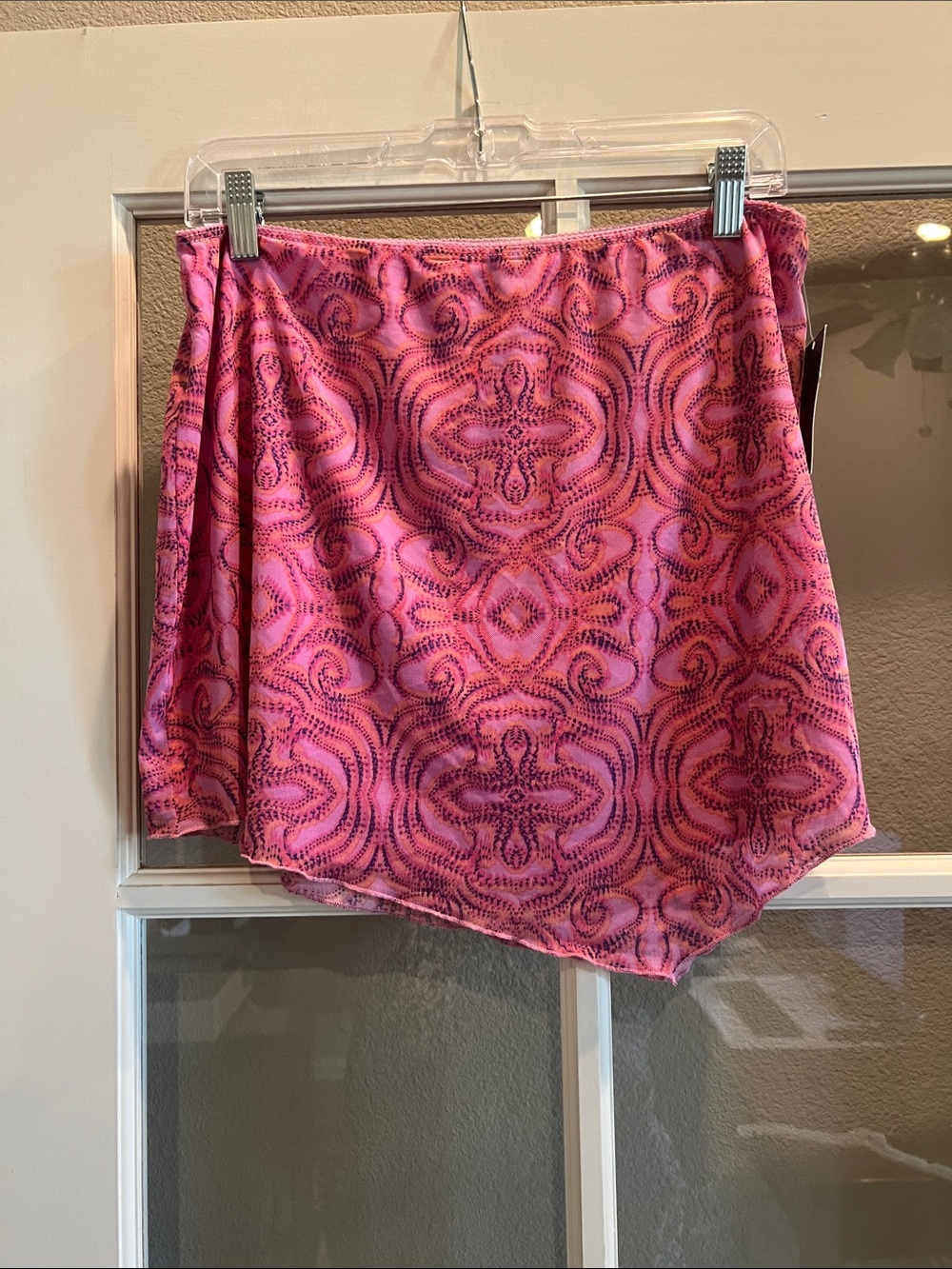 wild fable Hot Pink Patterned Asymmetrical Skirt